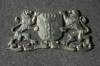 40. Gdansk coat of arms, brass relief, płaskorzeźba mosiężna, lwy gdańskie, herb Gdańska