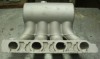27. intake Manifold in Cast Aluminium AlSi10Mg, before fettling, inlet manifold. kolektory wlotowe.