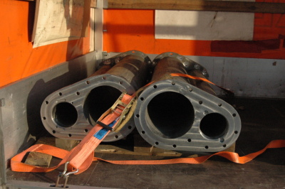 50. staliwo Duplex, kołnierze rur po skrawaniu, casted tubes in Duplex stainless steel